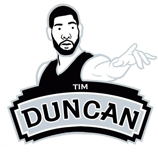 San Antonio Spurs Tim Duncan Logo fabric transfer